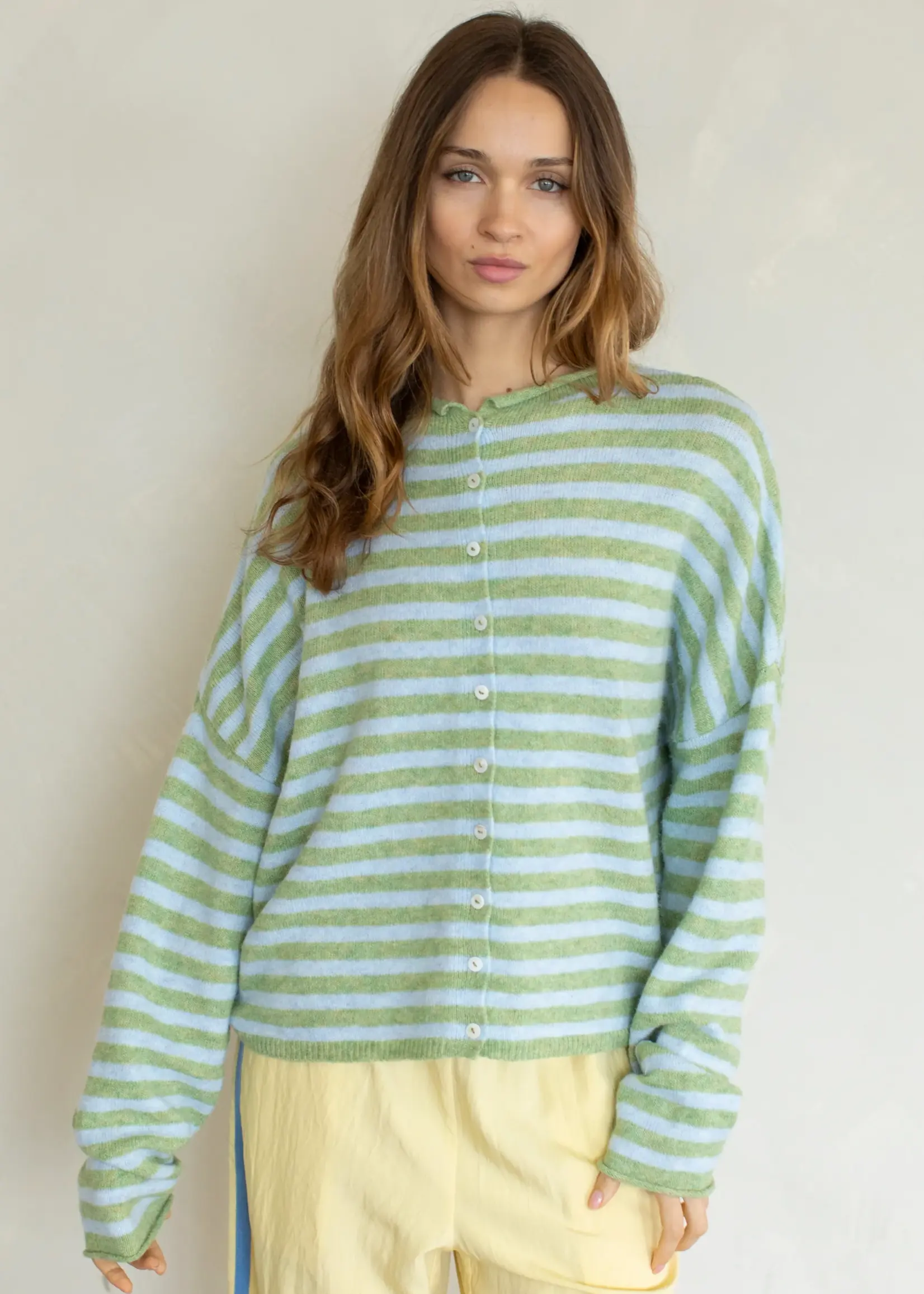 Things Between Stripped Button Down Cardi