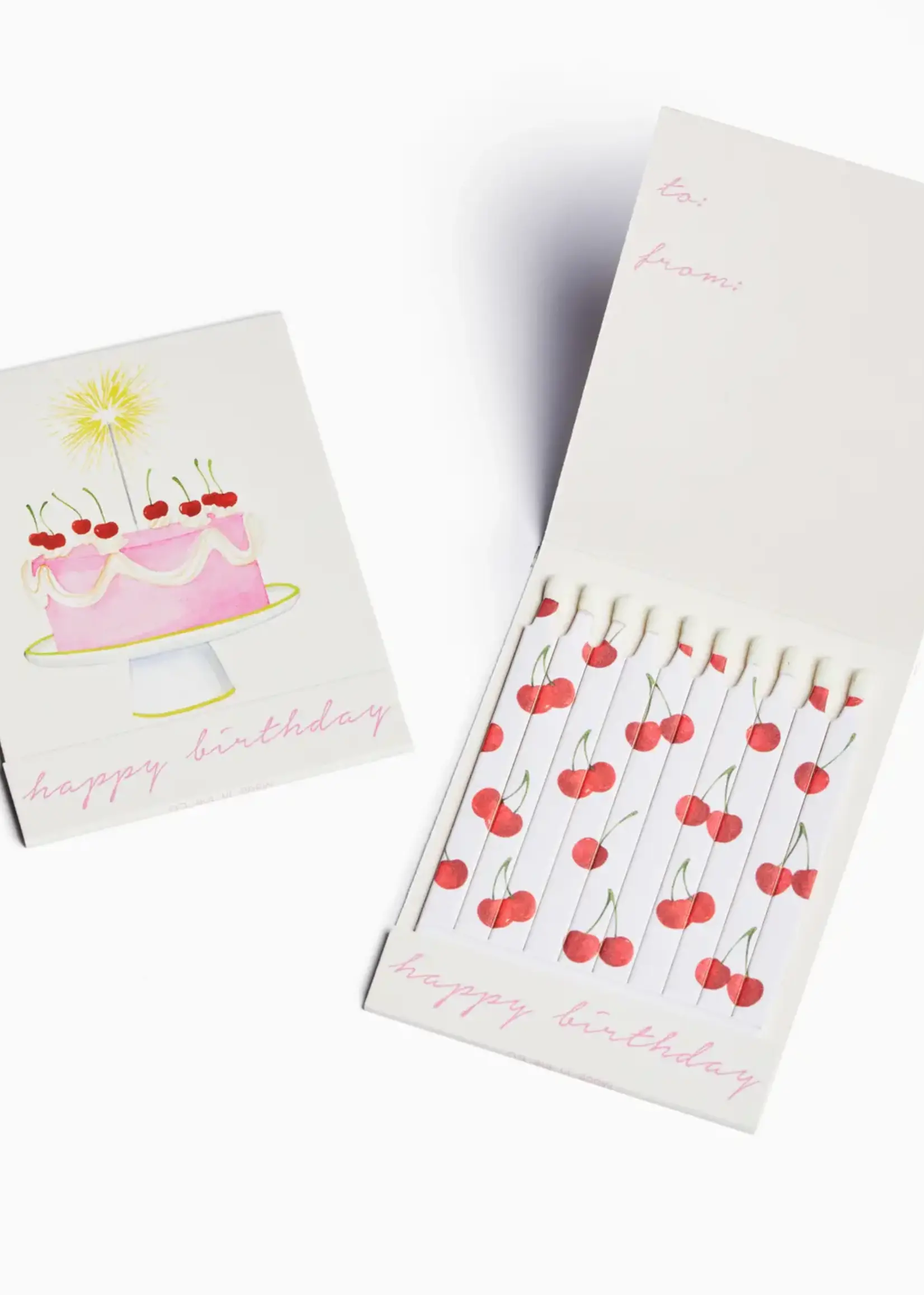 Cake Happy Birthday Match Card® | Candle Matches