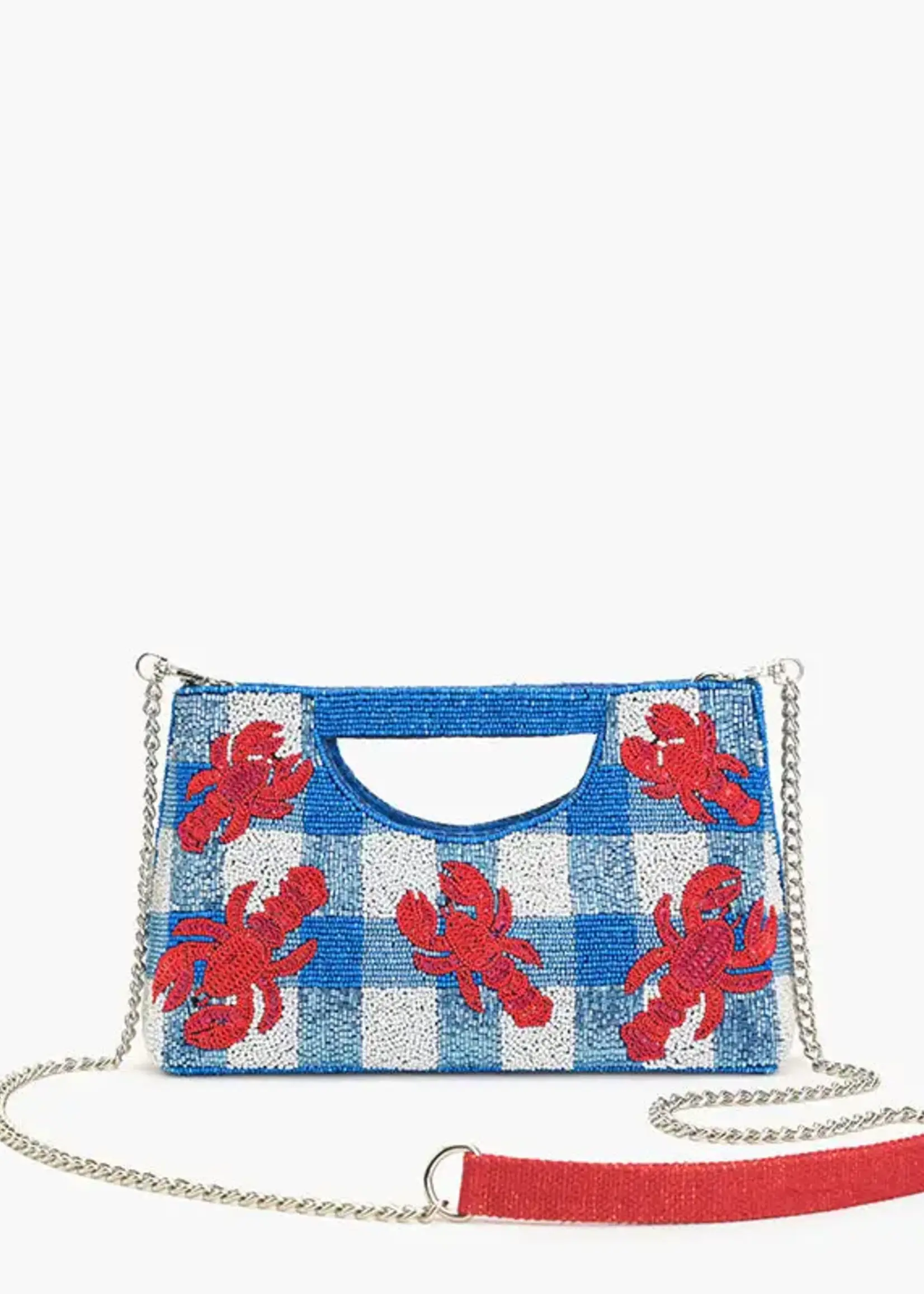 Coastal Claw Beaded Clutch