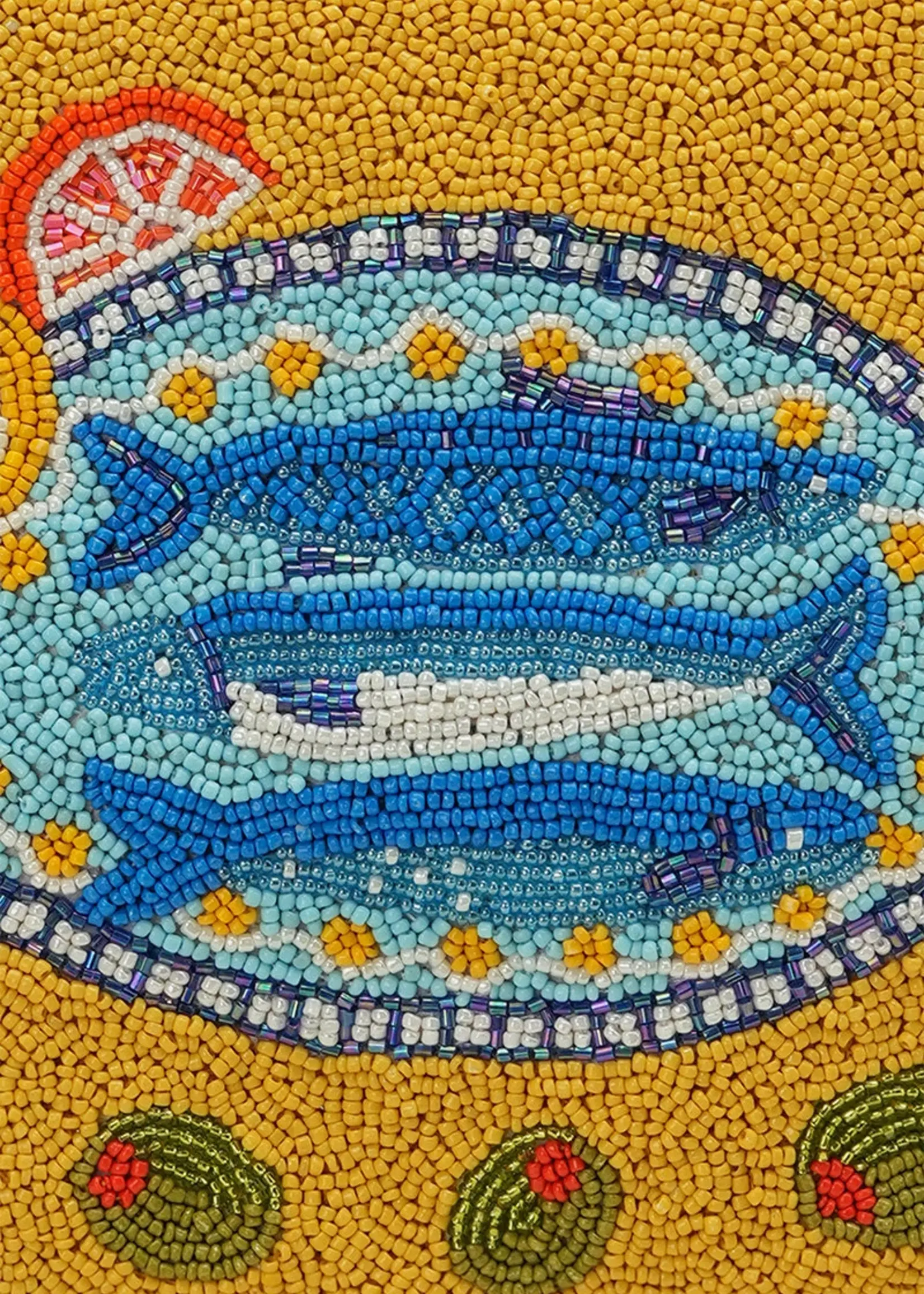 Mediterranean Sardine Wristlet Clutch