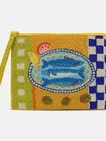Mediterranean Sardine Wristlet Clutch