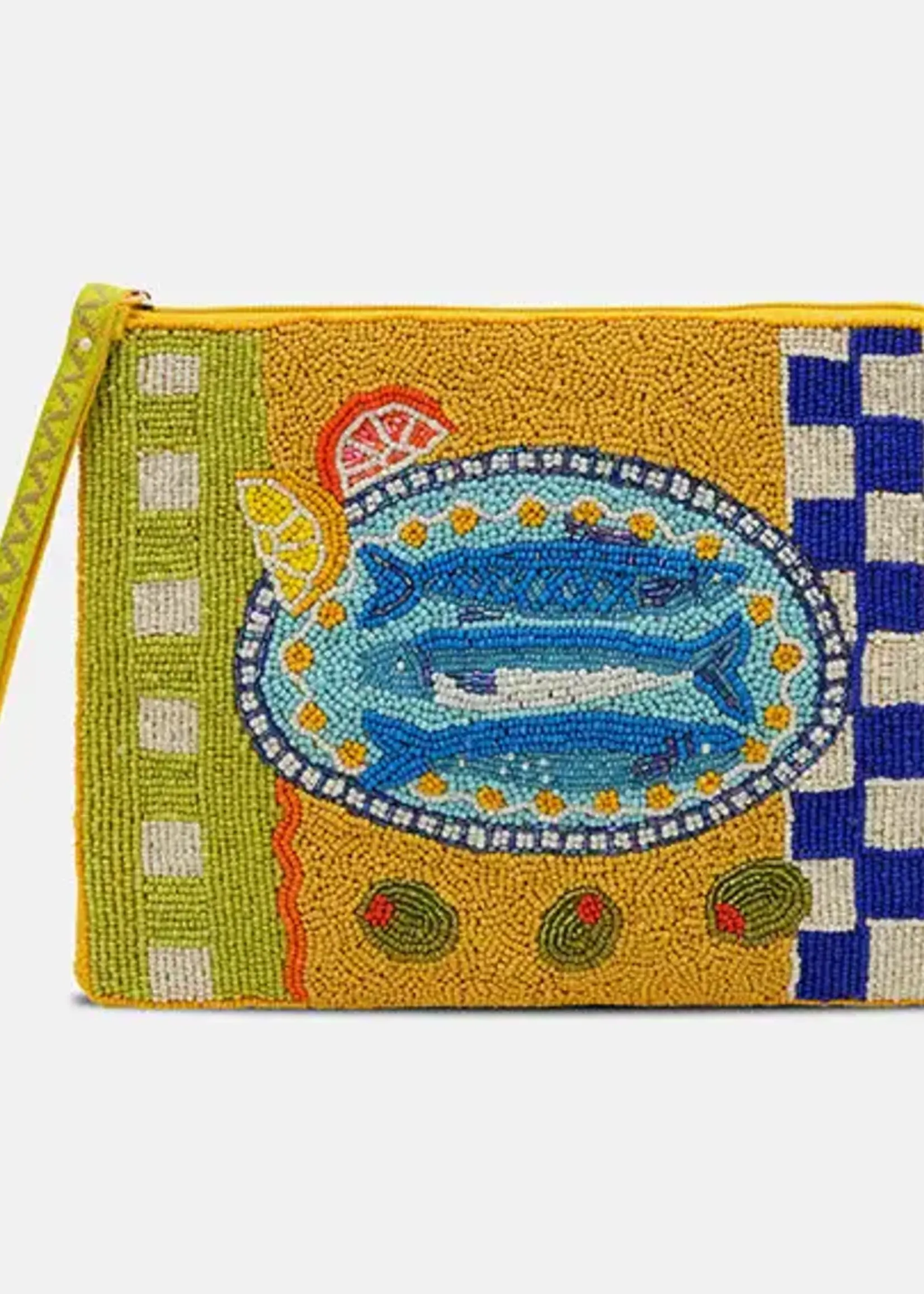 Mediterranean Sardine Wristlet Clutch