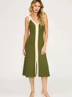 Analise Colorblock Midi Dress