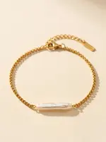 Salty Cali Halo Pearl Bracelet | Gold