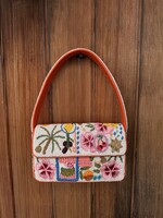 Zesty Orchard Orange Lemon Floral Beaded Shoulder Bag