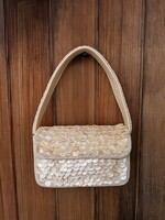 Rainbow Shell Beaded Shoulder Bag
