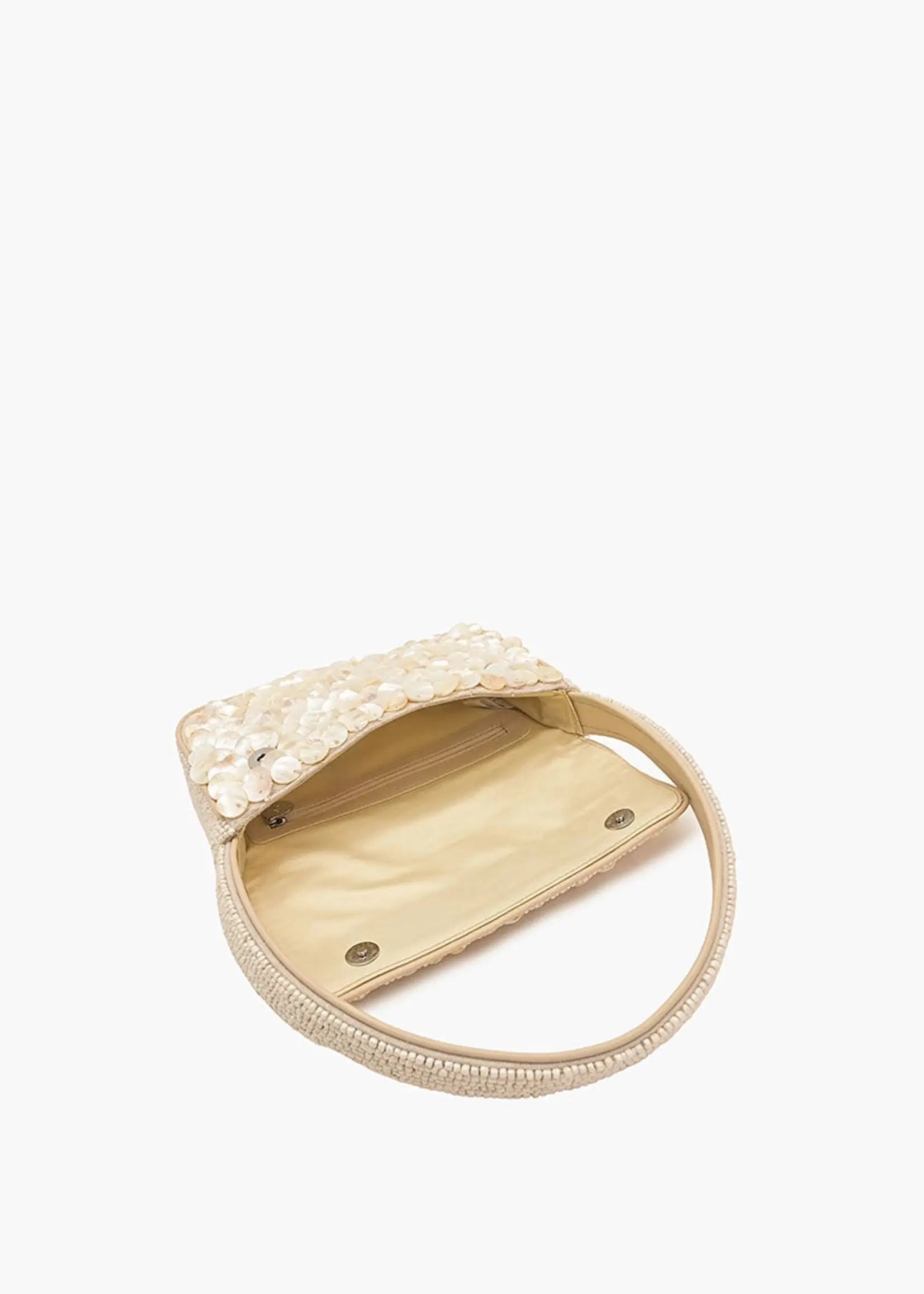 Rainbow Shell Beaded Shoulder Bag