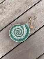 Nautilus Spiral Beaded Coin Pouch