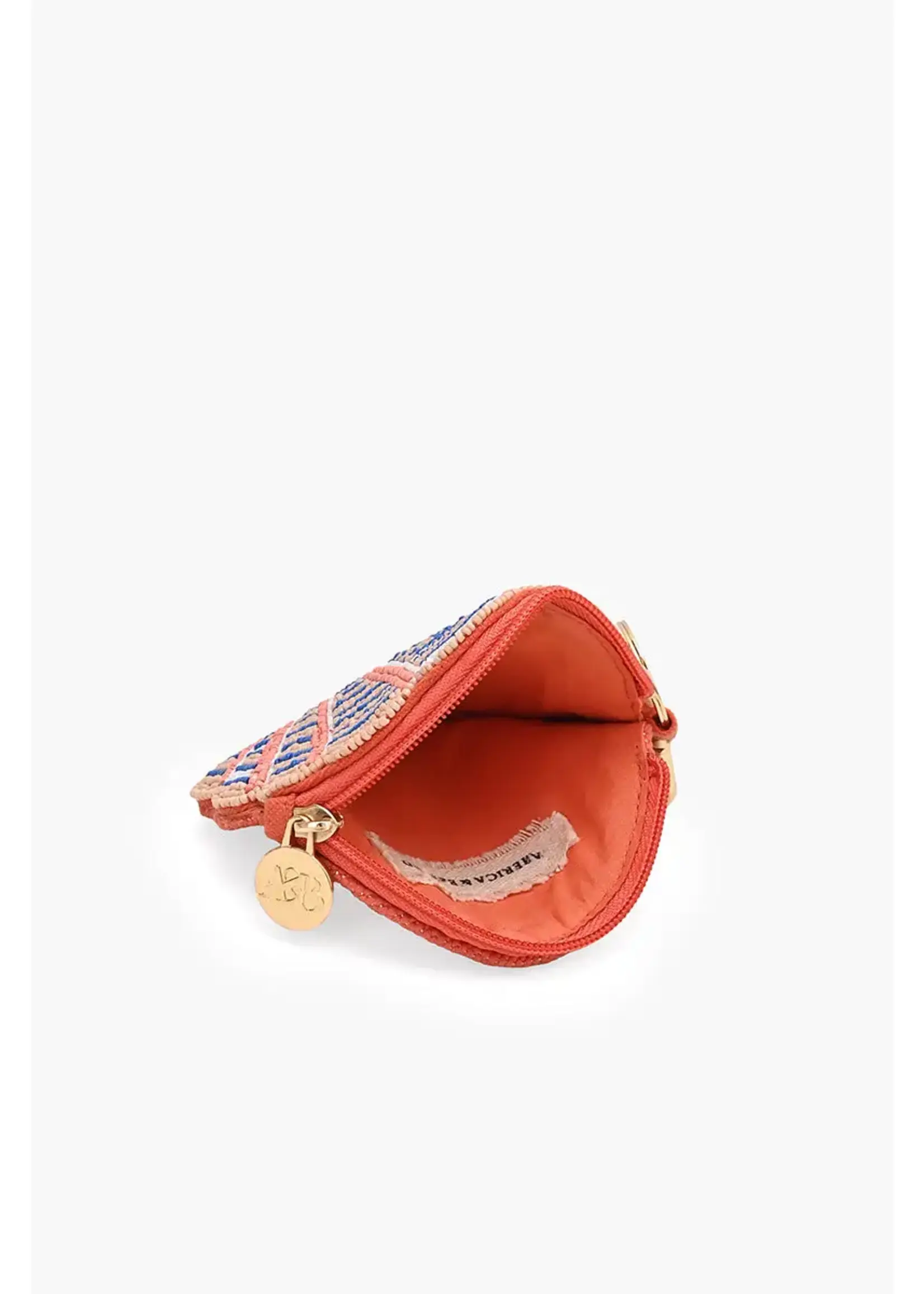 Coral Coast Shell Beaded Coin Pouch