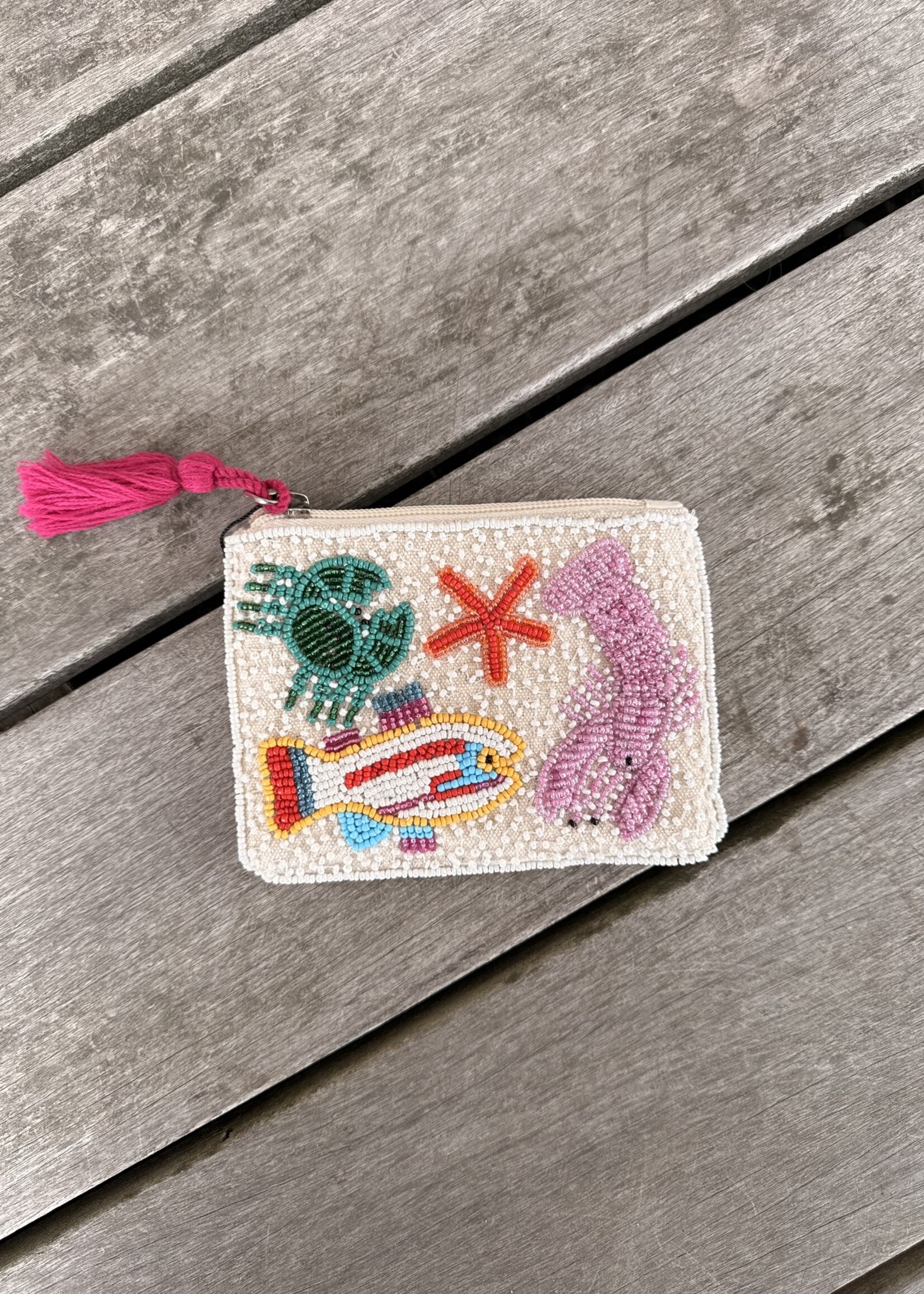 Underwater Tales Beaded Coin Pouch