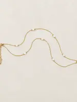 Salty Cali Cloudline Pearl Bracelet White