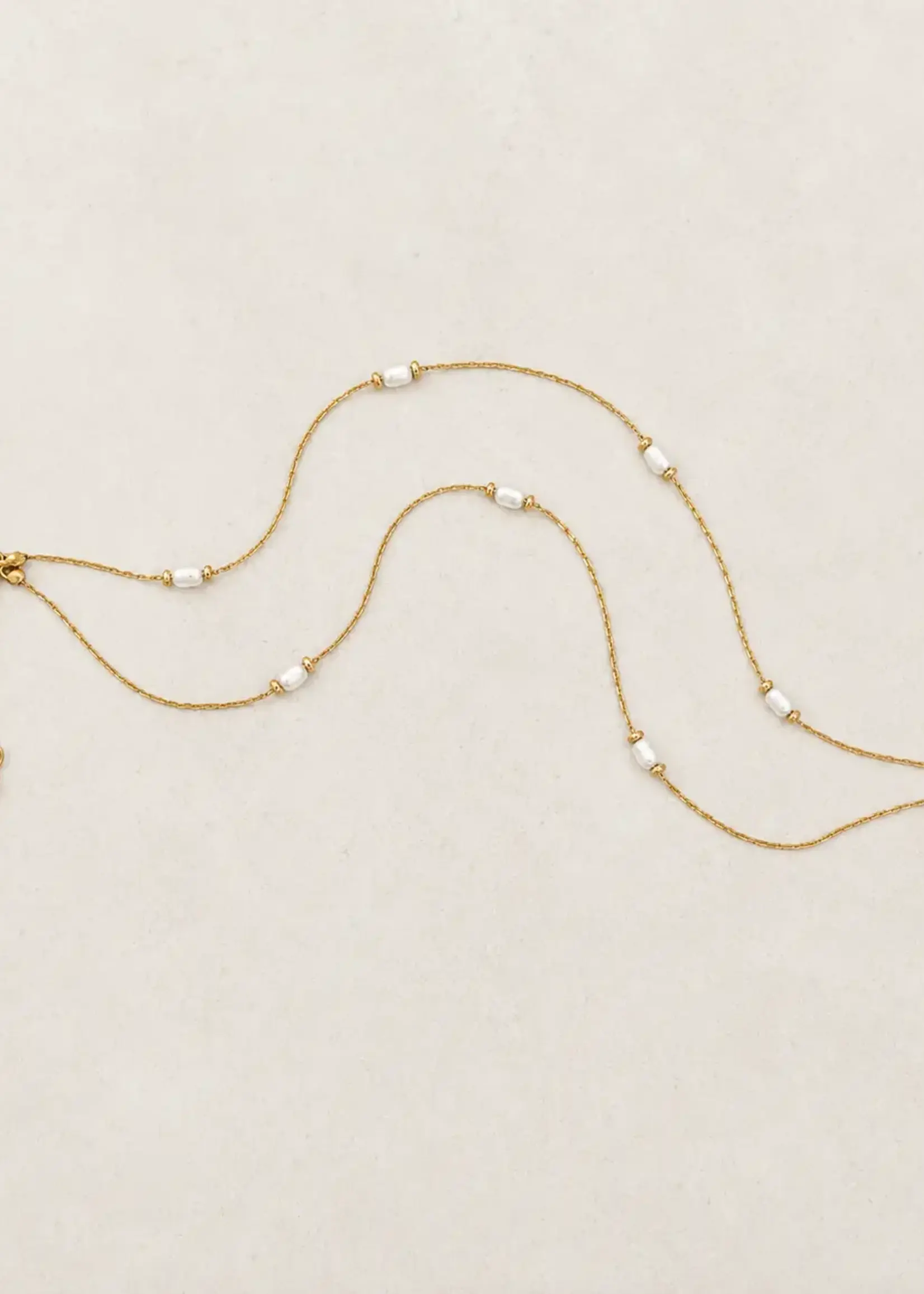 Salty Cali Cloudline Pearl Bracelet White