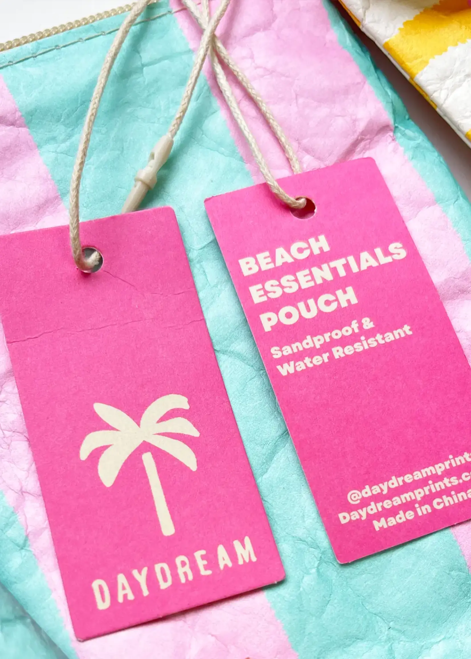 Paradise Beach Pouch 12" | Water-Resistant Beach Zip Pouch