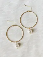 On My Way! Pearl Hoop Earrings | Swarovski Pearl Earrings