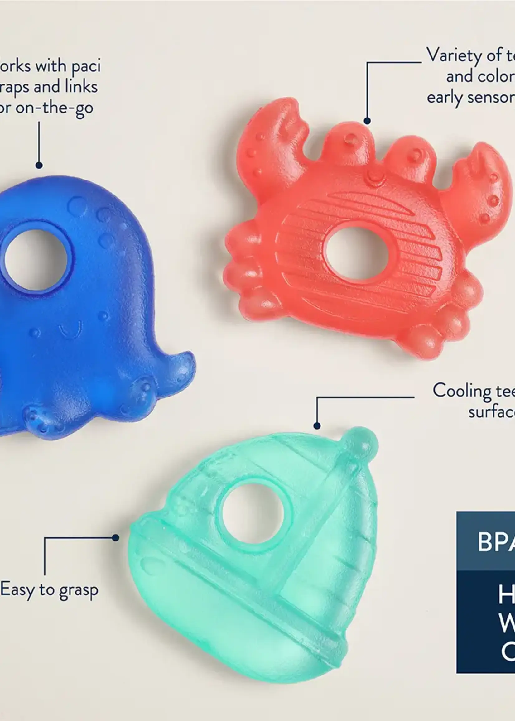 Nautical Cutie Coolers™ Soothing Water-Filled Teethers