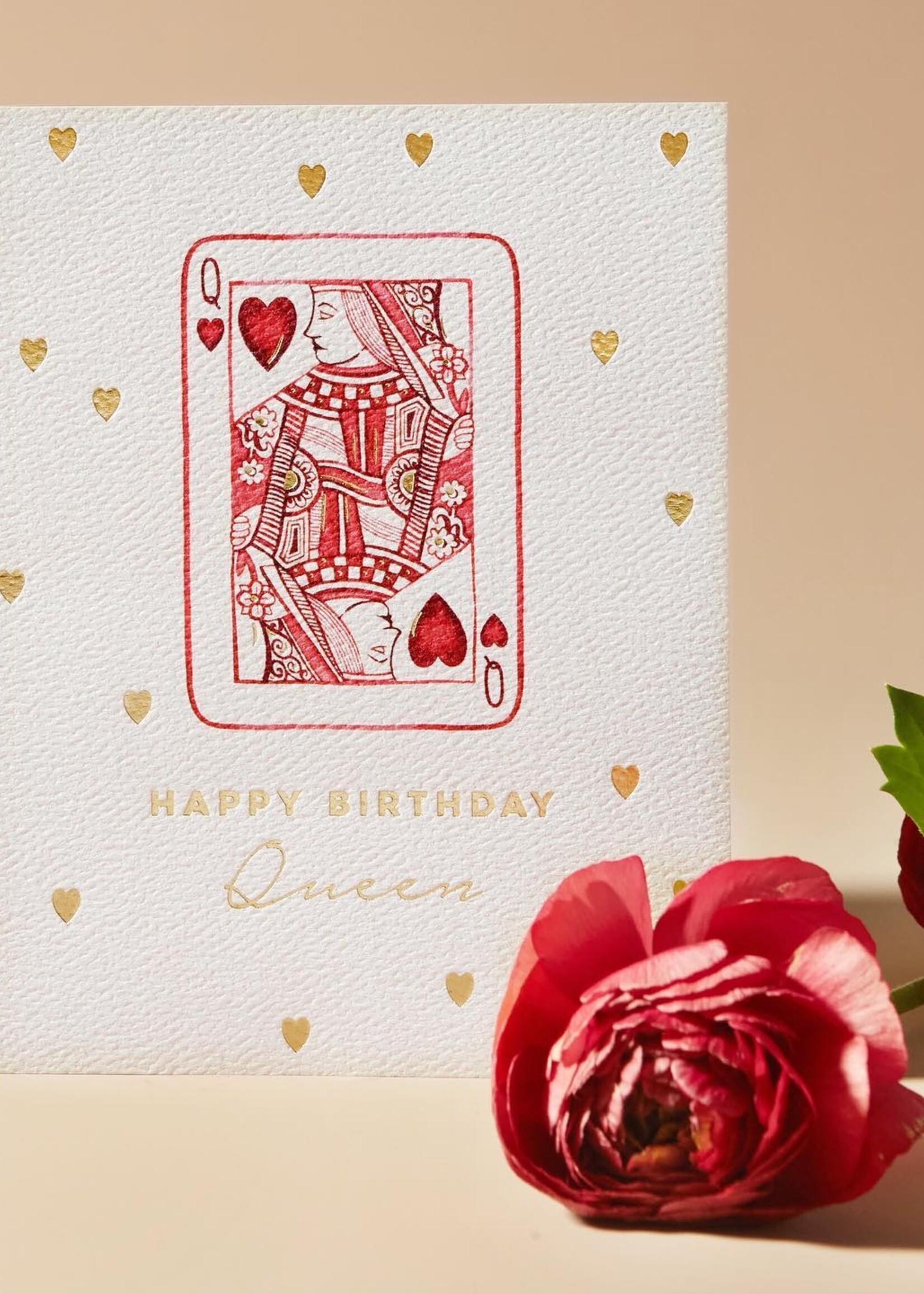 Queen of Hearts Birthday Greeting Card