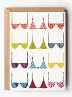Bikini Tops For Summer Beach Coastal Greeting Card