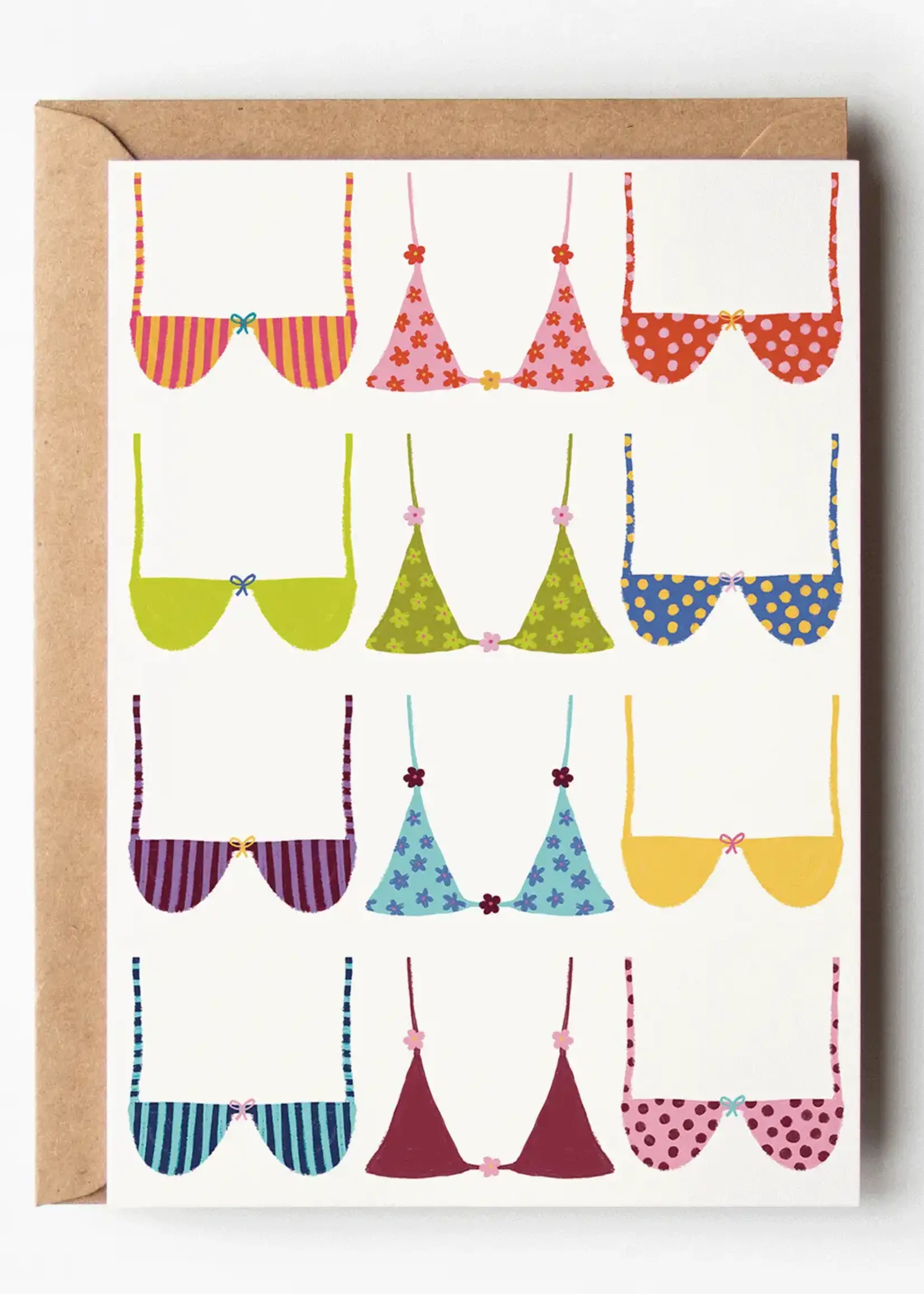 Bikini Tops For Summer Beach Coastal Greeting Card