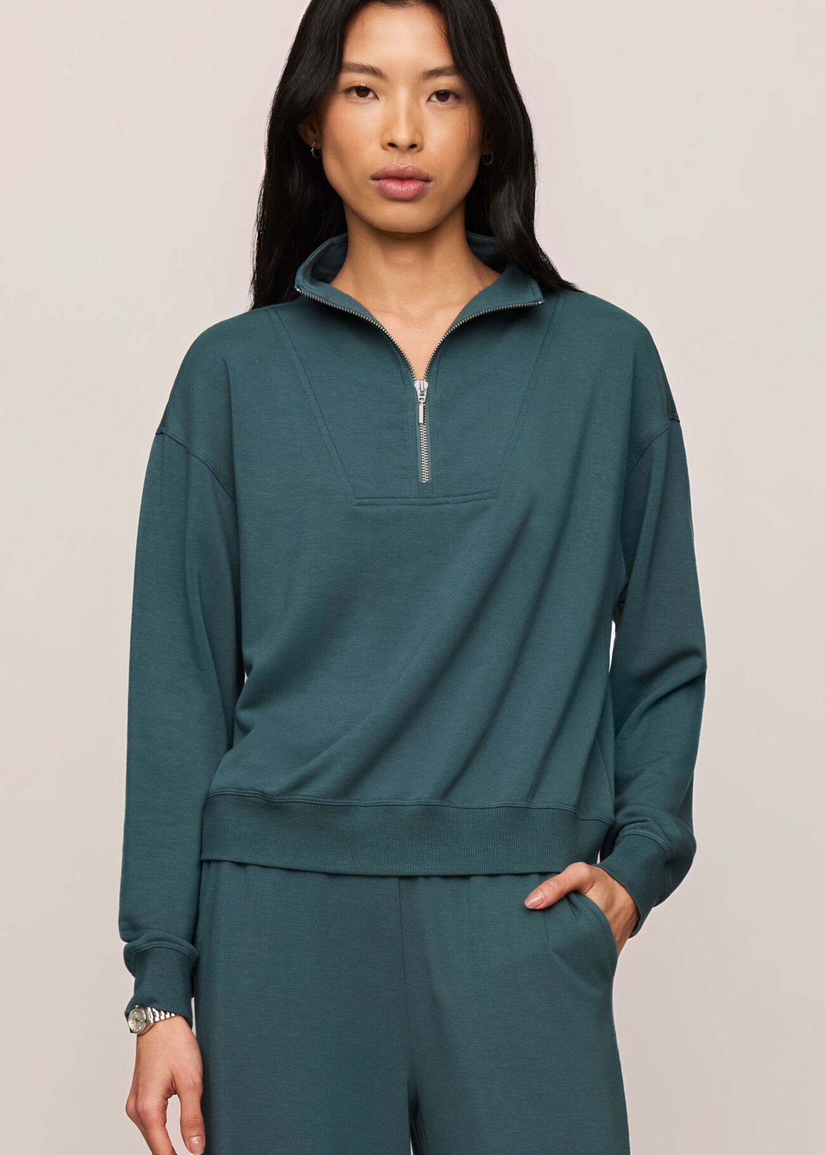 Z Supply Gate Check Modal Sweatshirt
