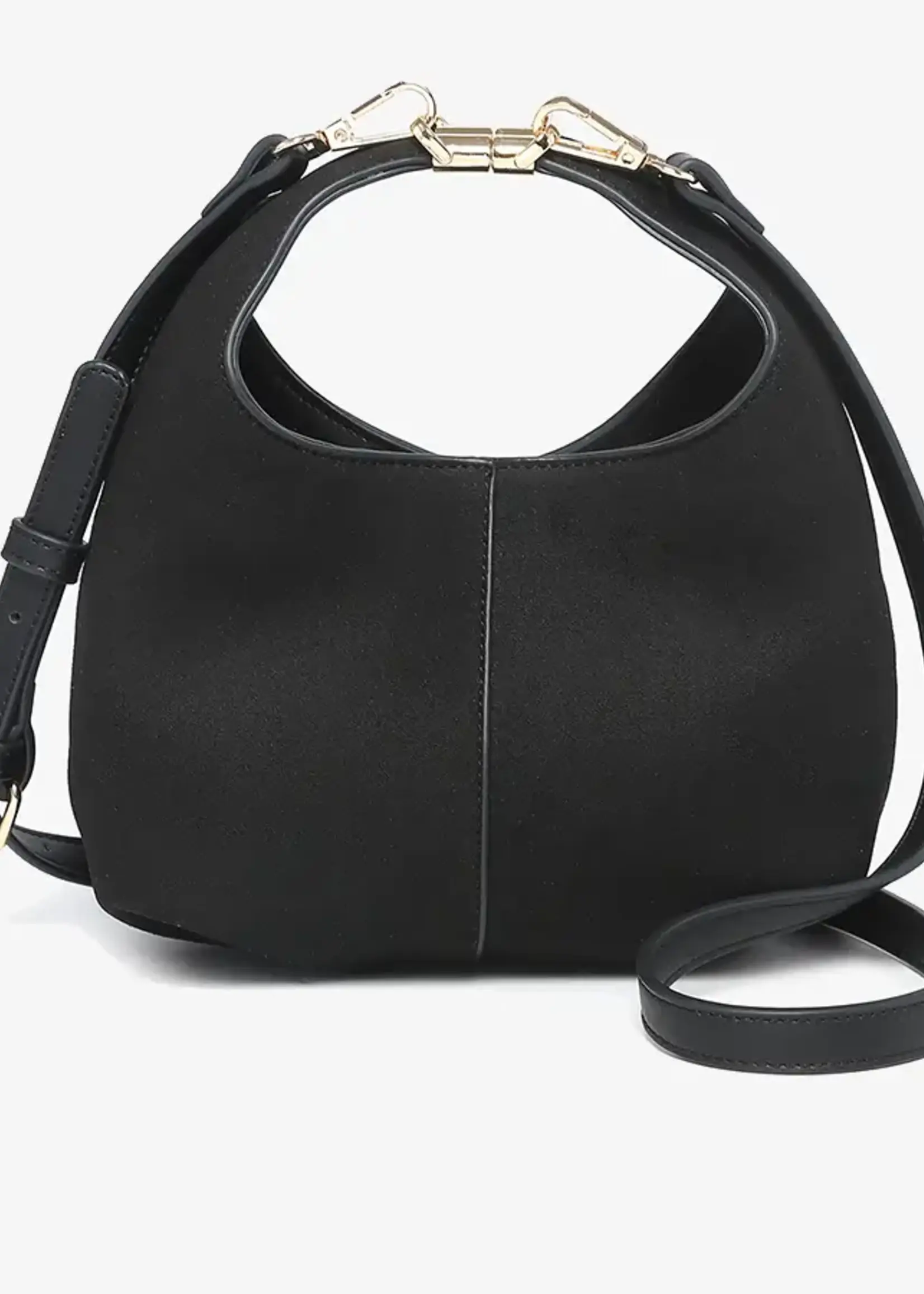 Elena Convertible Suede Crossbody Bag
