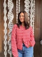 Things Between Stripped Button Down Cardi