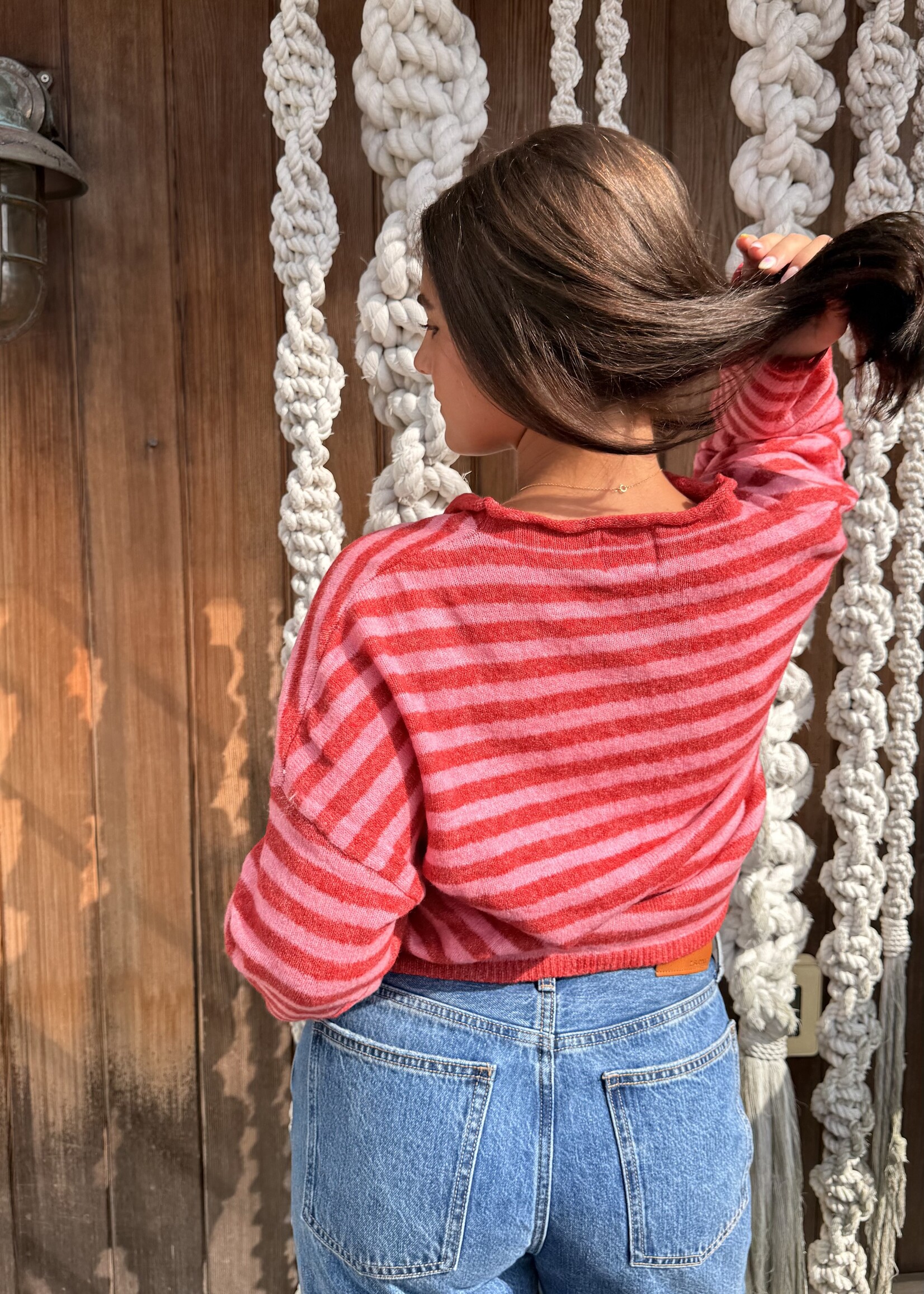 Things Between Stripped Button Down Cardi
