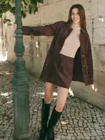 Z Supply Perri Suede Mini Skirt
