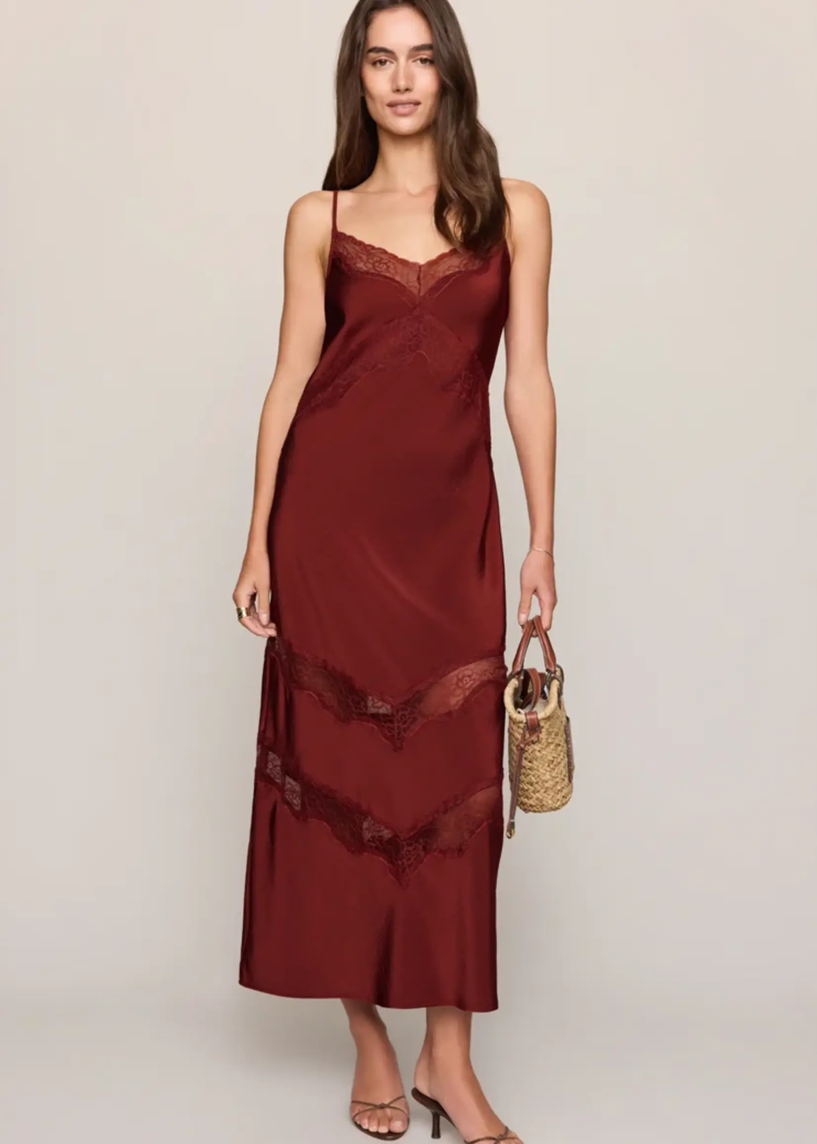 Z Supply Bruna Lace Inset Midi Dress