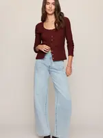 Z Supply Albany Waffle Button Up Top