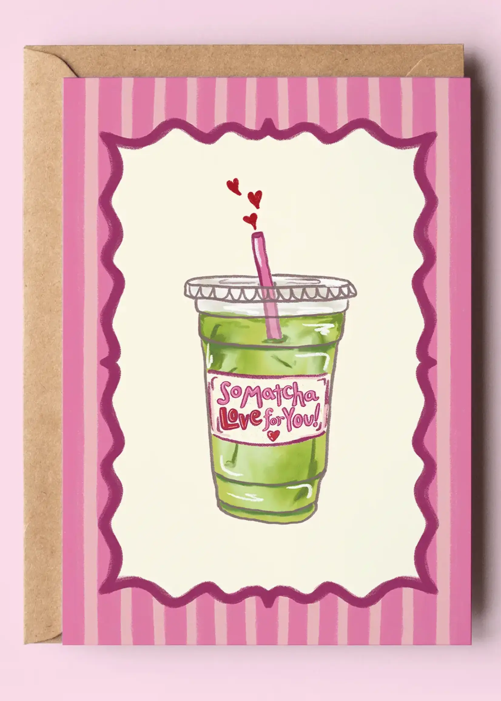 So Matcha Love For You Coquette Love Romance Greeting Card
