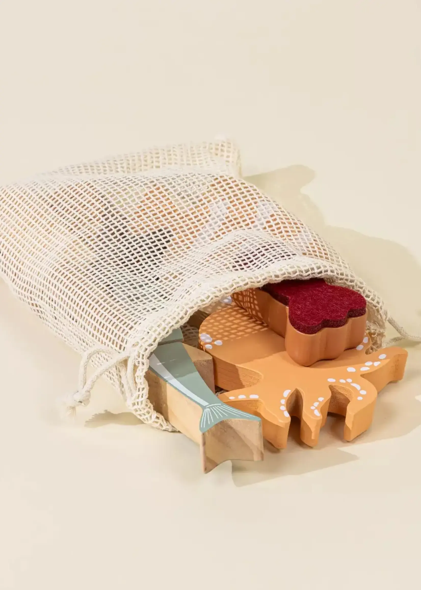 Wooden Seafood Playset