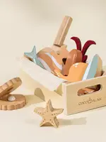 Wooden Seafood Playset