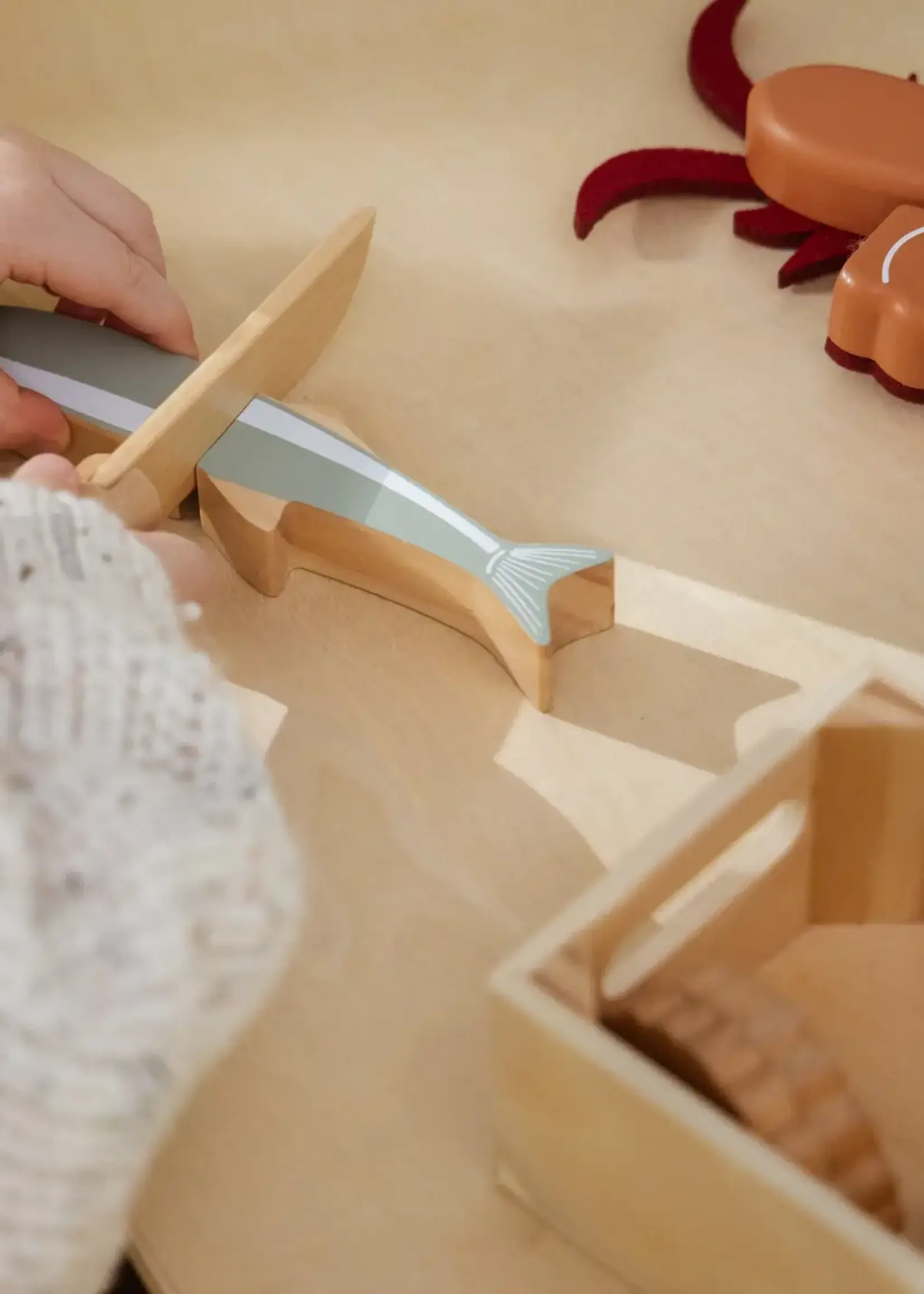 Wooden Seafood Playset
