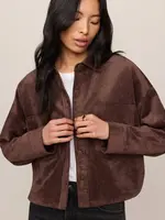 Z Supply All Day Cropped Suede Jacket