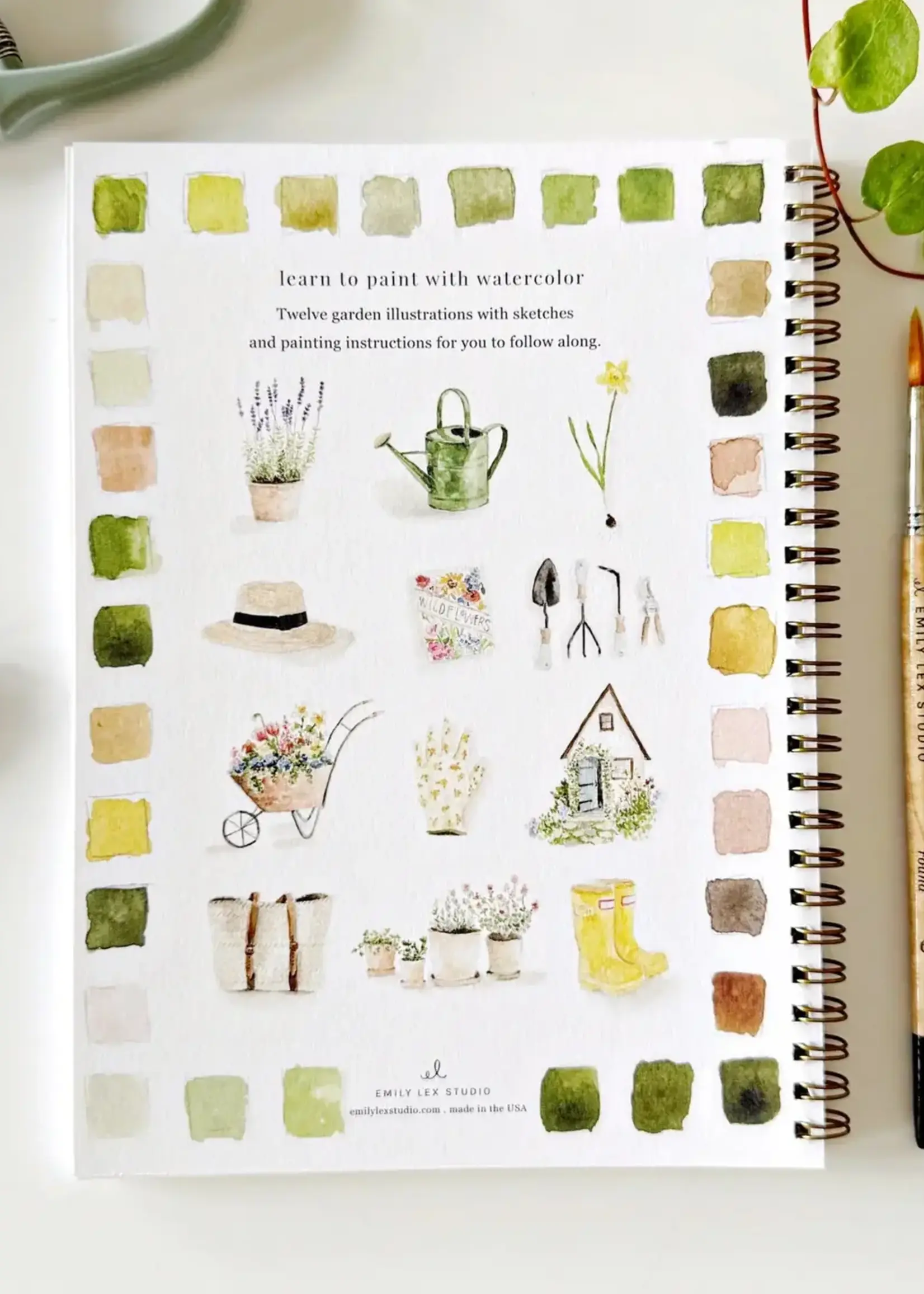 Garden Watercolor Workbook