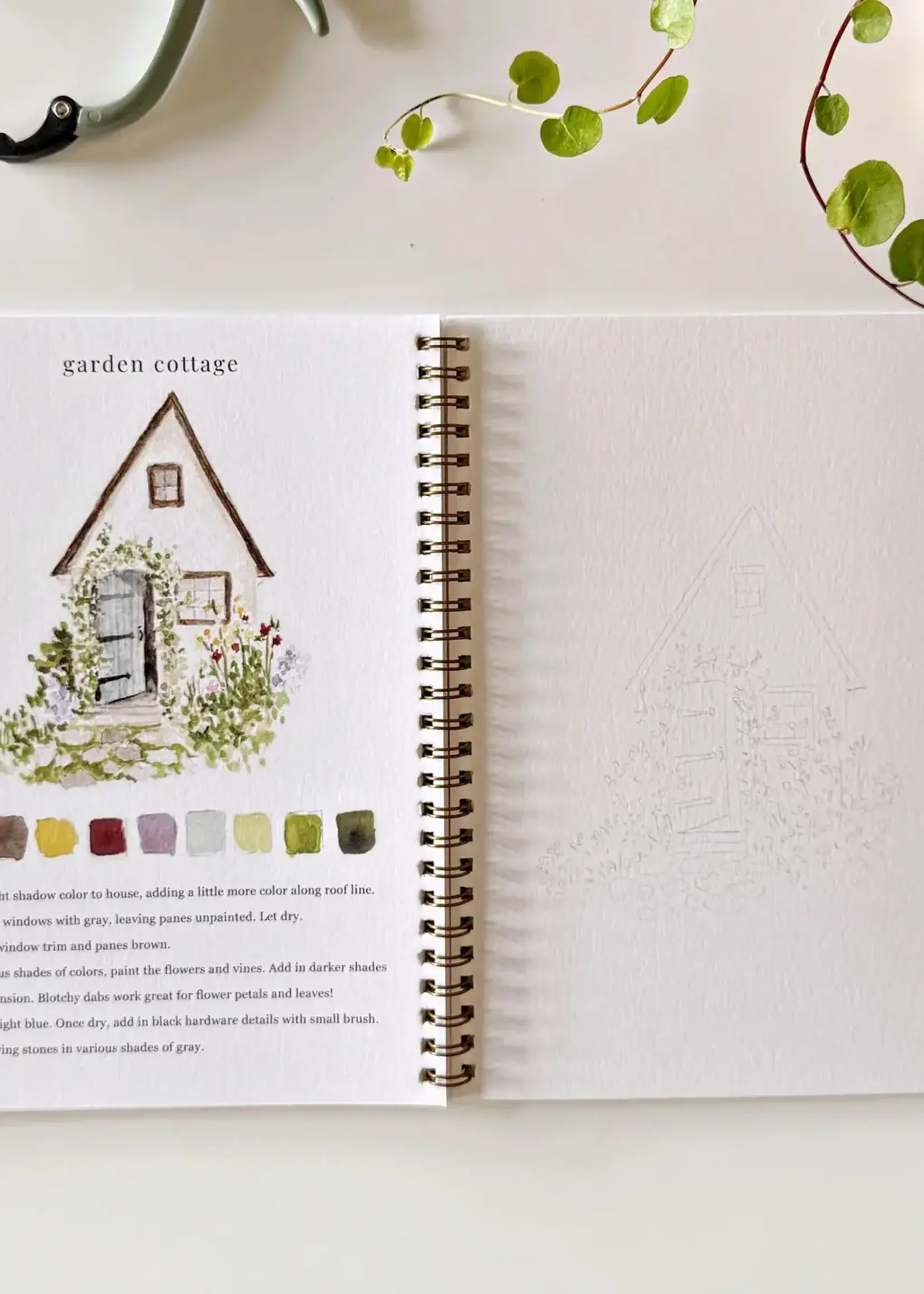 Garden Watercolor Workbook