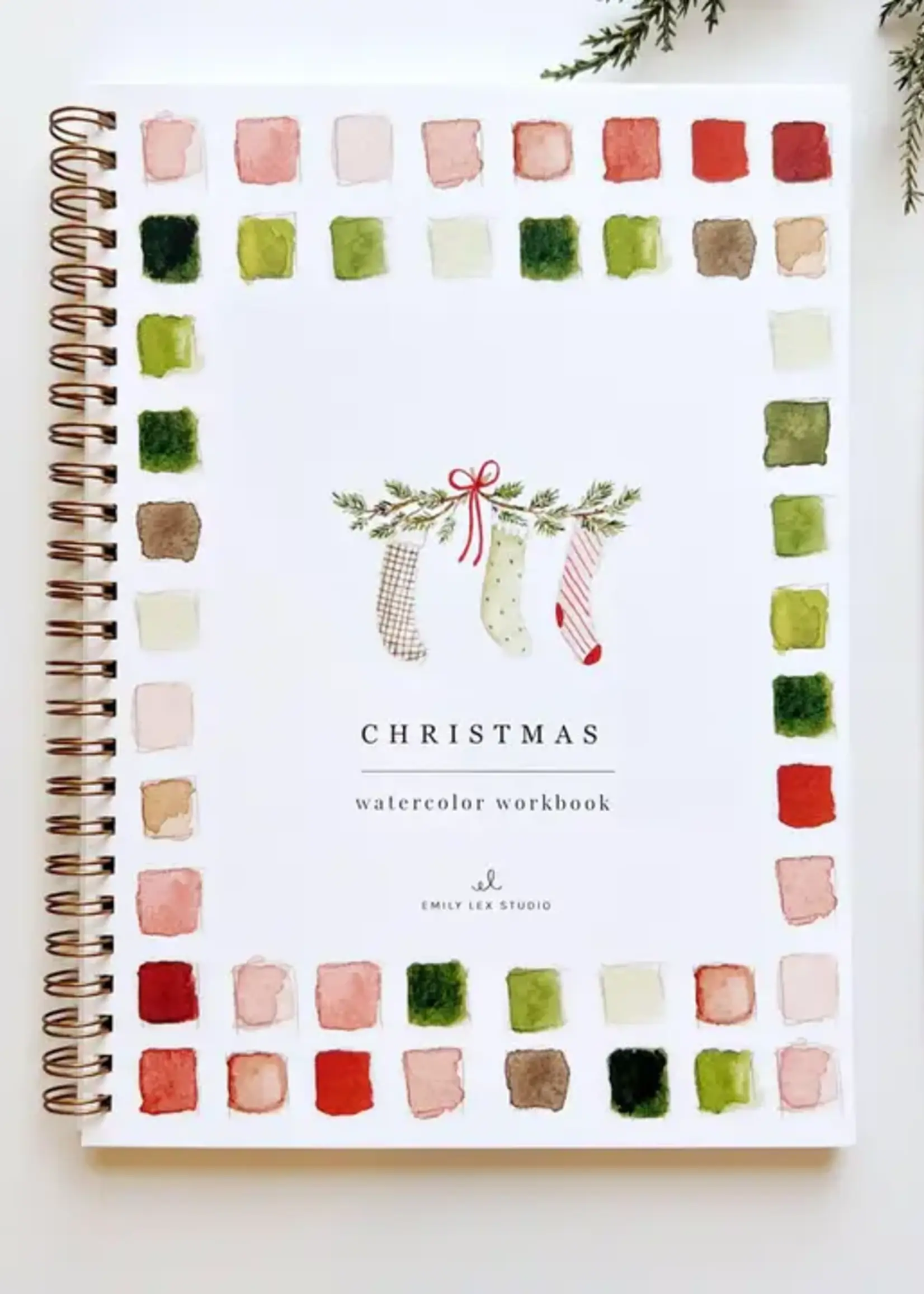 Christmas Watercolor Workbook