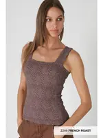 NIKIBIKI Lace Textured Square Top