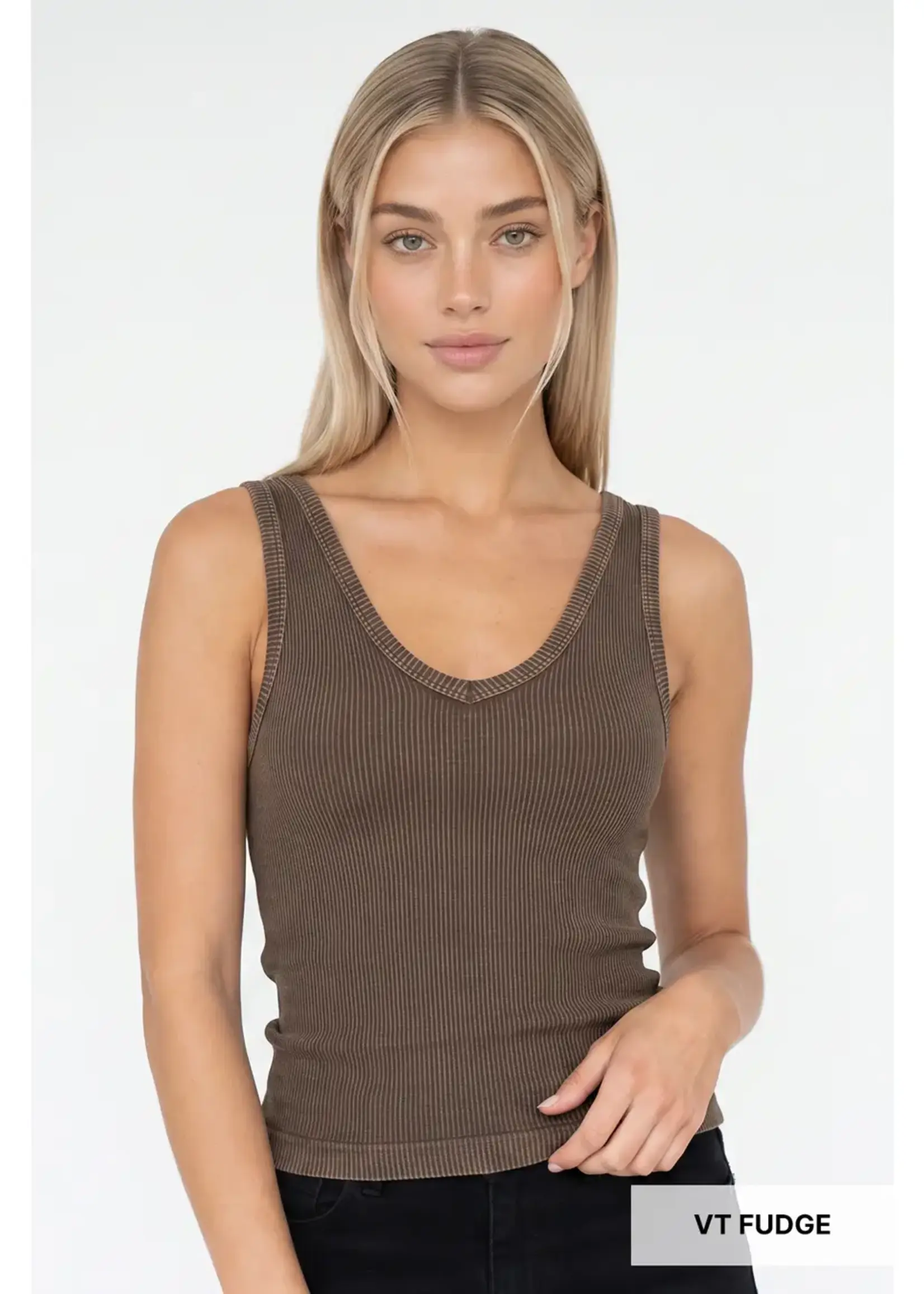 NIKIBIKI Vintage Reversible Ribbed Tank Top