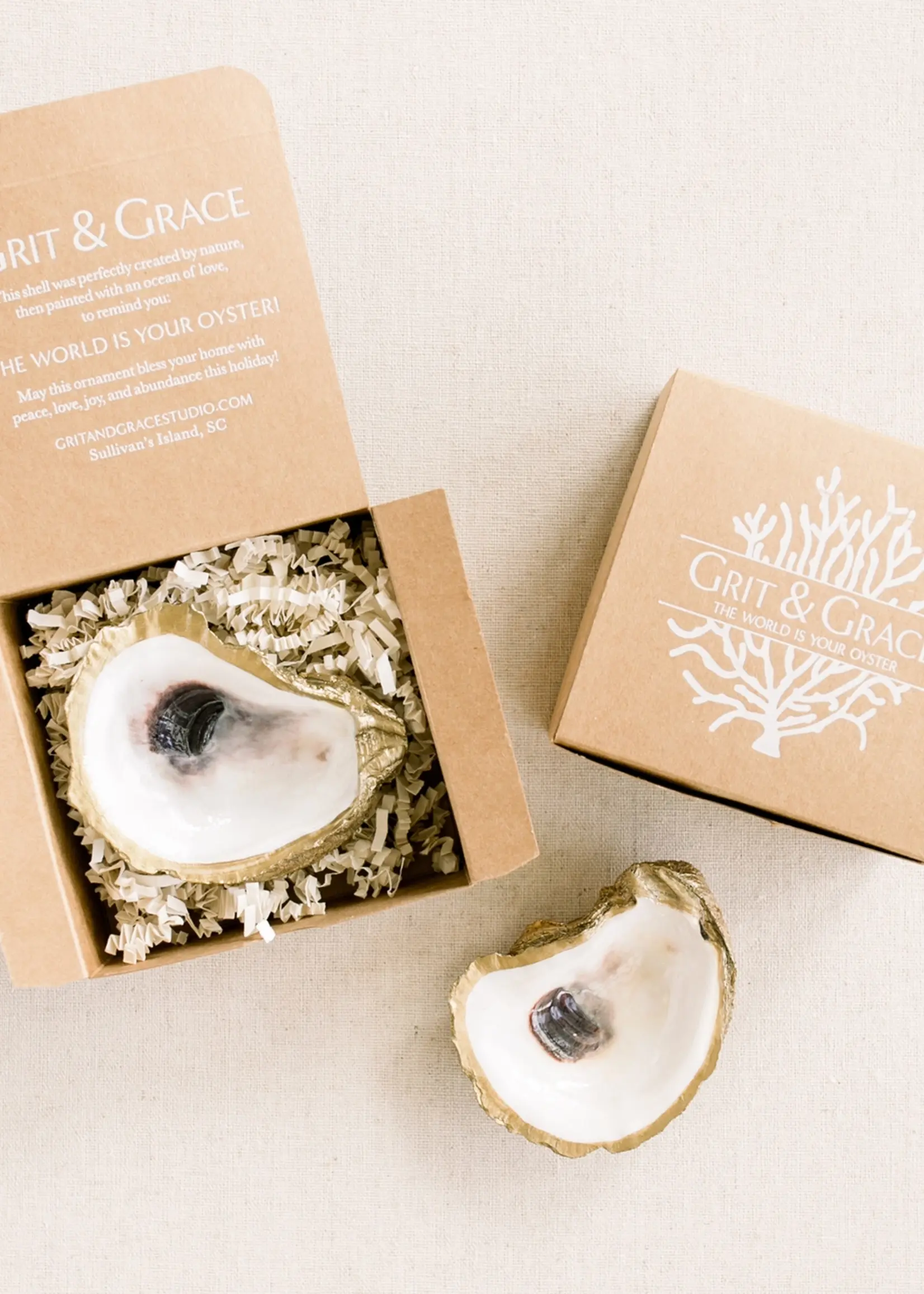 Grit & Grace Oyster Jewelry Dish XL