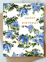 Wisteria Birthday Greeting Card