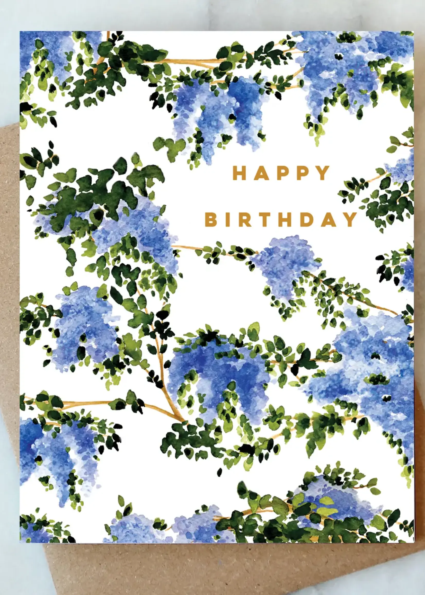 Wisteria Birthday Greeting Card