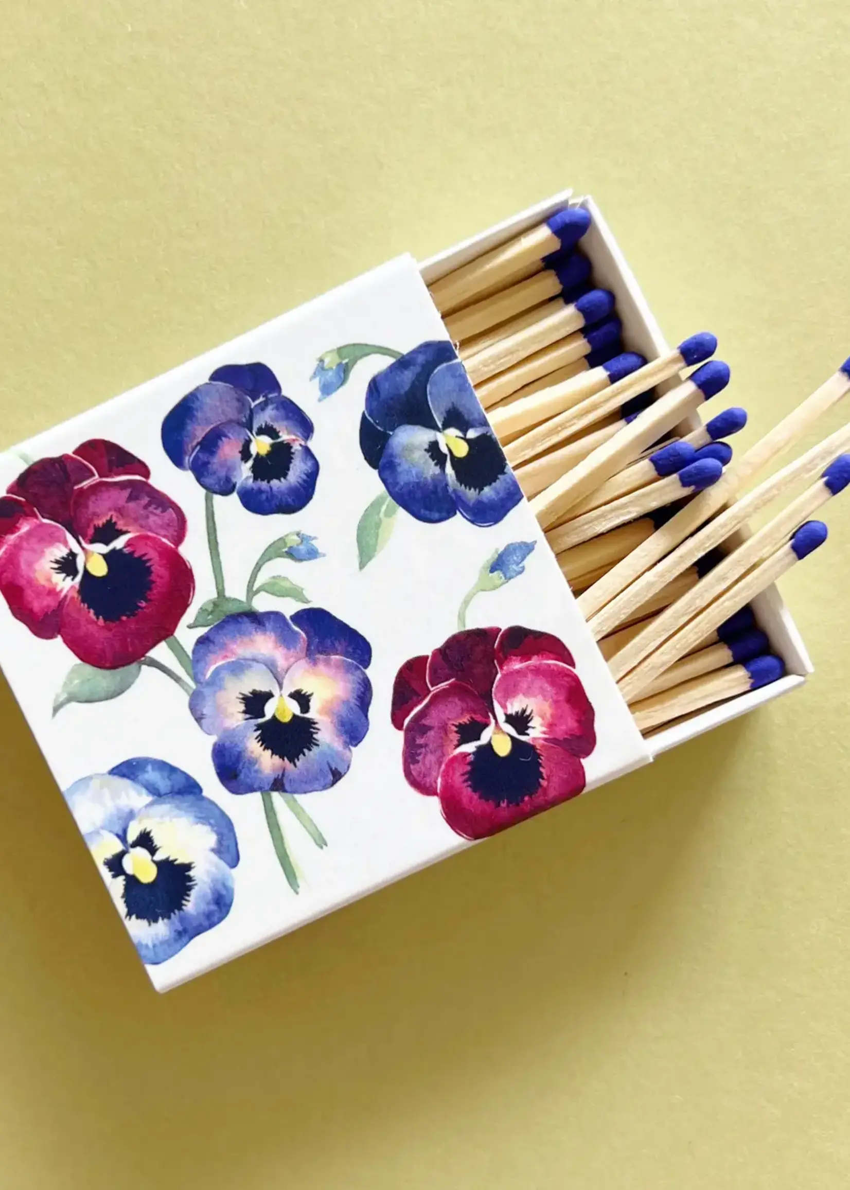 Pansy Floral Matches | Celebration Birthday Candle Matches