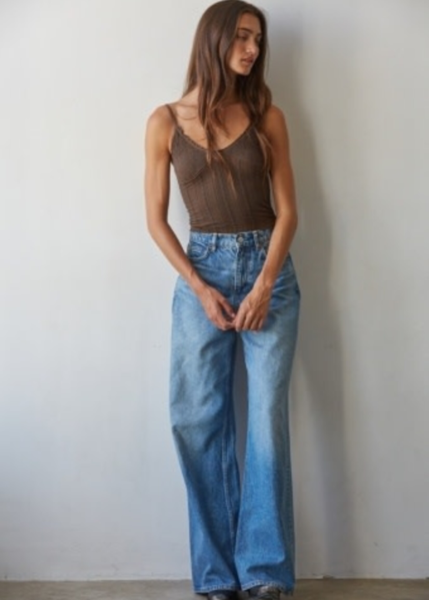 By Together Apparel Jacquard Flirty Cami