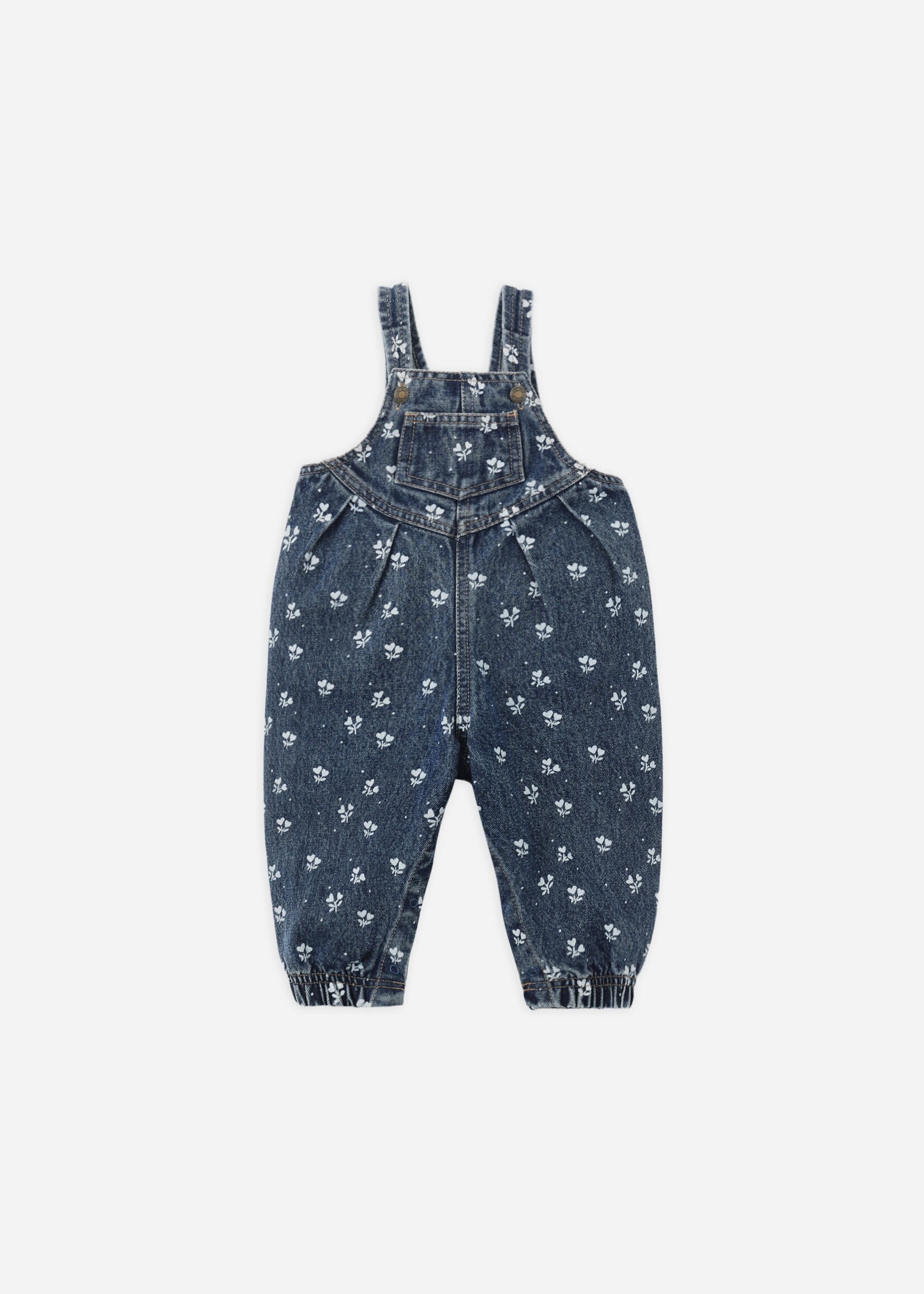 Rylee + Cru LLC Vintage Overall Heart Daisy