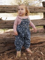 Rylee + Cru LLC Vintage Overall Heart Daisy