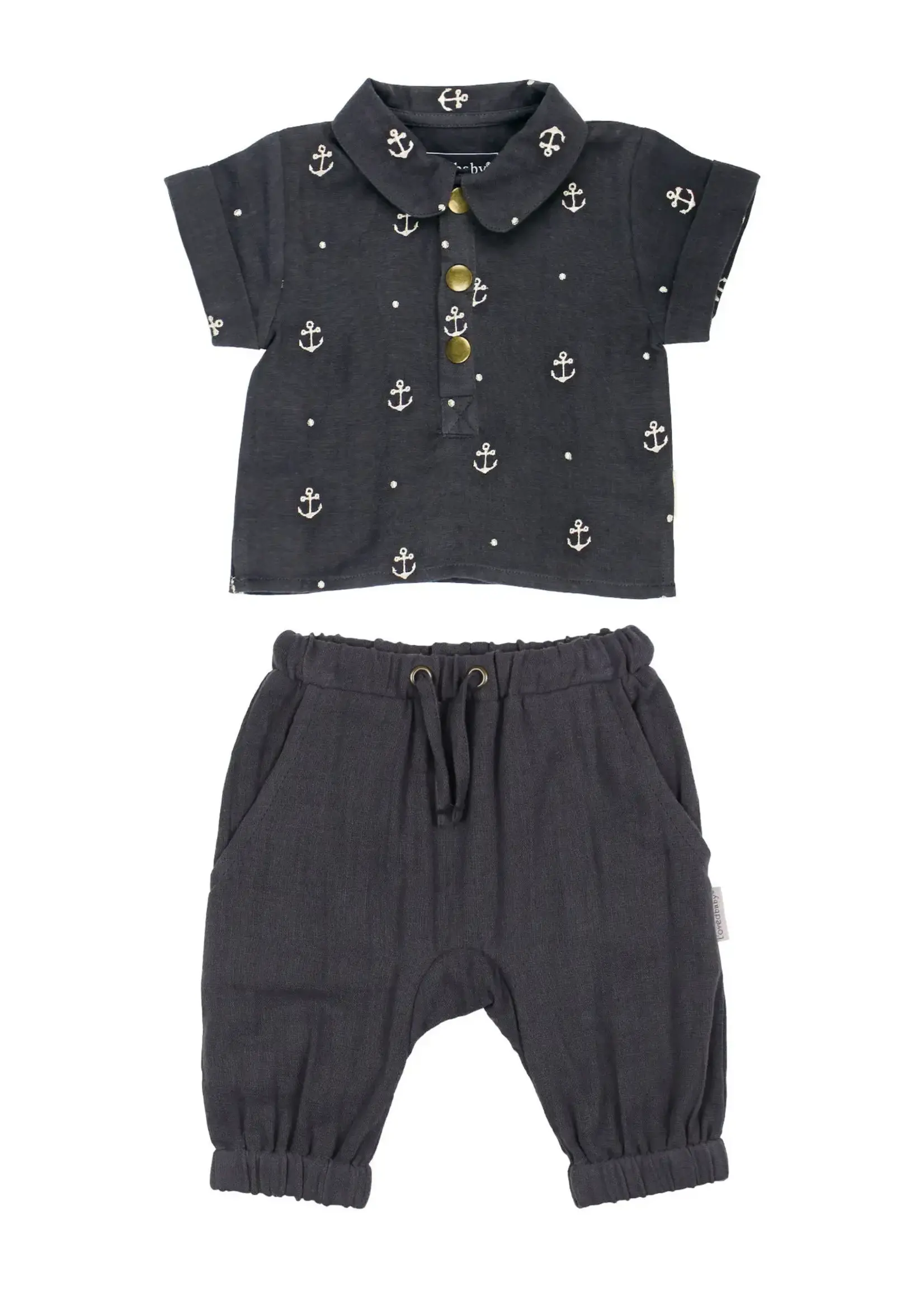 Organic Muslin Tee & Harem Pant Set