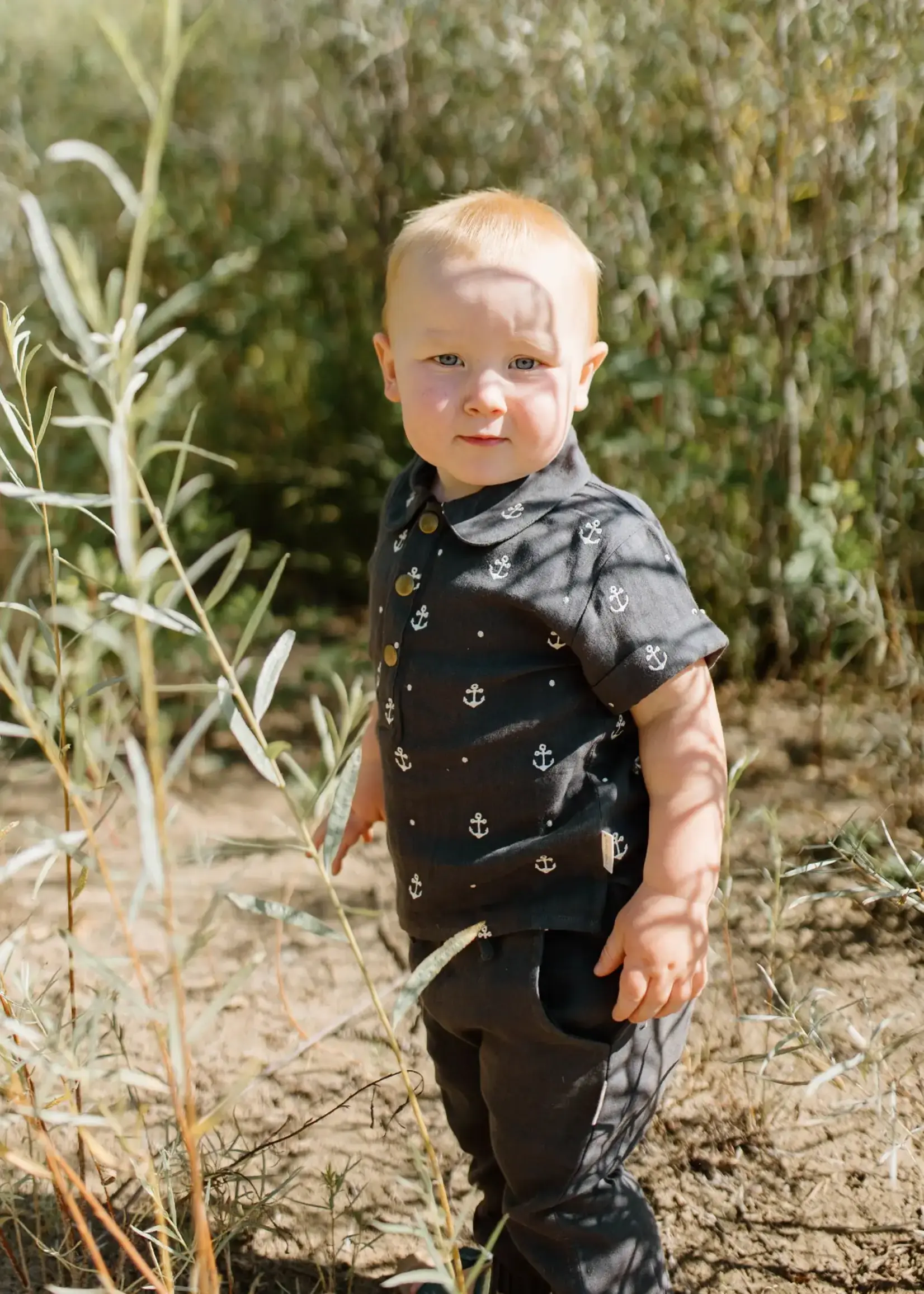 Organic Muslin Tee & Harem Pant Set