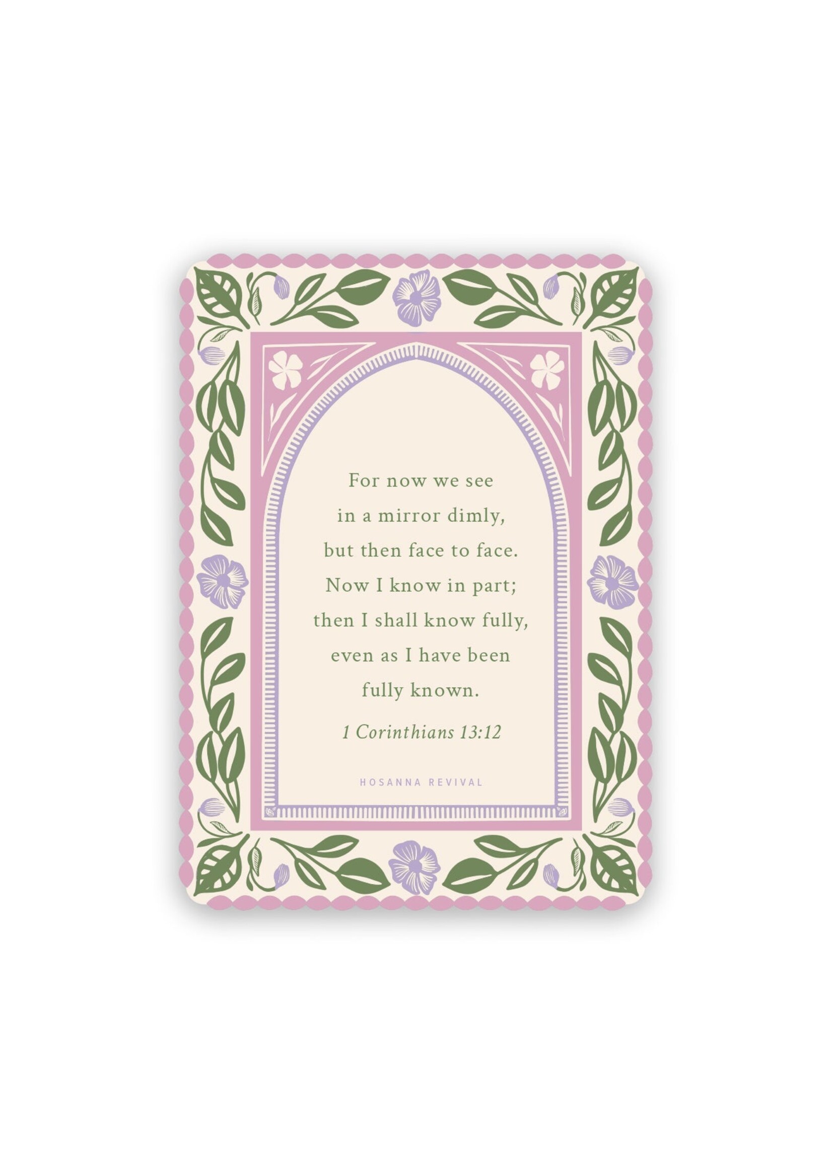 1 Corinthians 13:12 Sticker