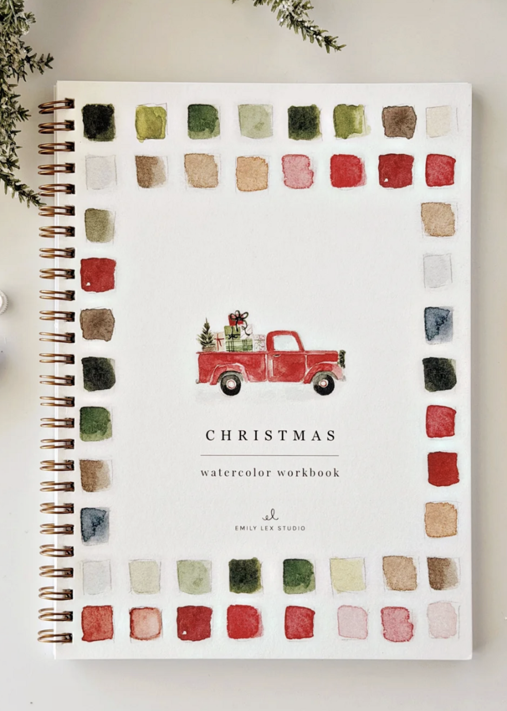 Classic Christmas Watercolor Workbook